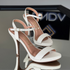 Sandália Vizzano Pelica Creme Salto Alto 9cm
