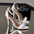Sandália Vizzano Off White Salto Alto 9cm