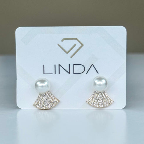 Fan Stone Earring