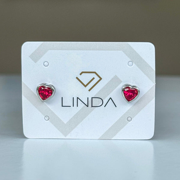 925 Silver Heart Earring