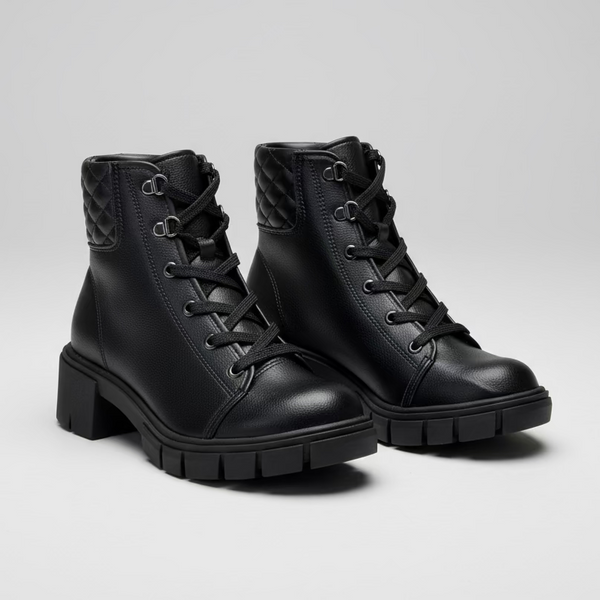 Moleca Rugged Block Heel Ankle Boot
