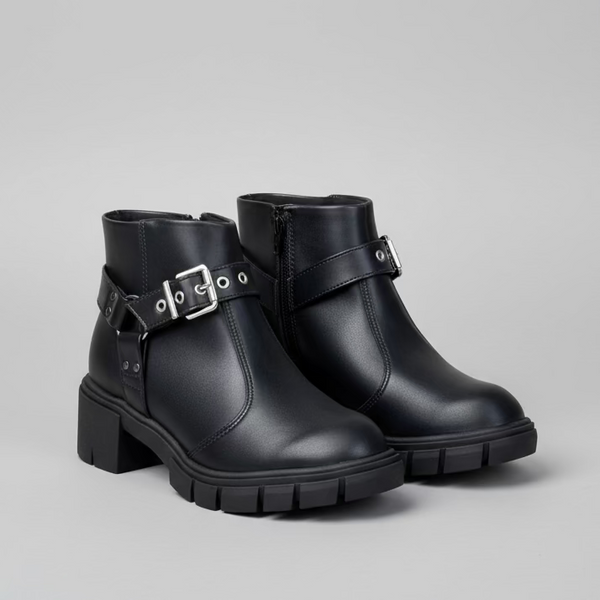 Moleca Chunky Heel Combat Boot