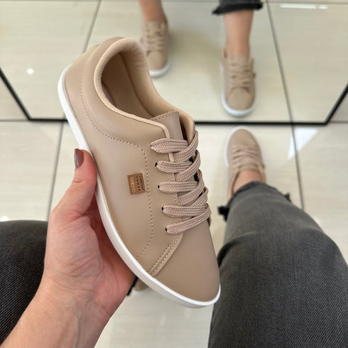 Tênis Casual Beira Rio Bege