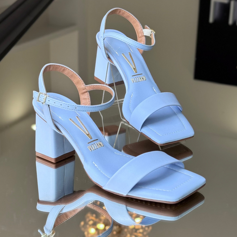 Sandália Vizzano Jeans Pelica Salto 7cm