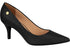 Scarpin Vizzano Preto Pelica Salto Médio 7cm