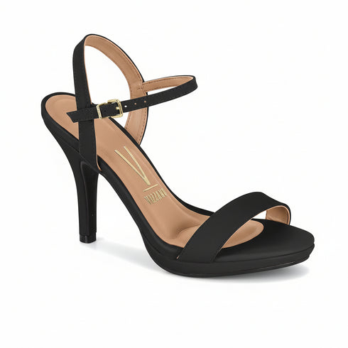 Vizzano Black High Heel Sandal 9cm