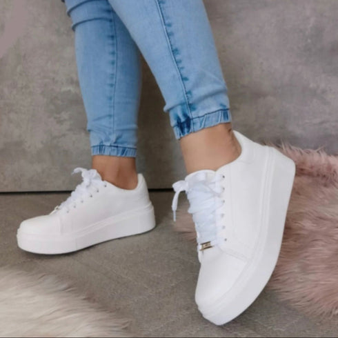 Tênis Casual Vizzano Branco em Pelica