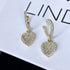Fake Paved Heart Piercing Earring