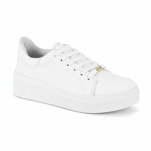 Tênis Casual Vizzano Branco em Pelica