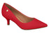 Scarpin Vizzano Salto Baixo Vermelho