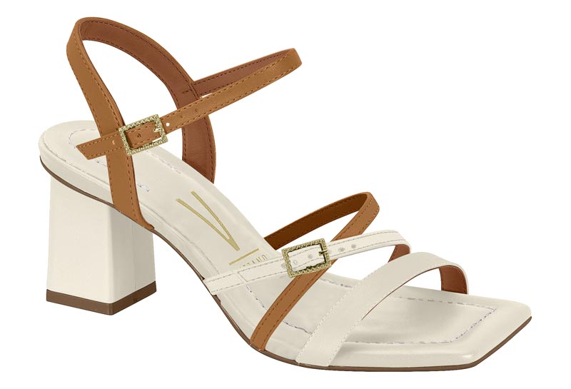 Salto Grosso SandÃ¡lia Vizzano Salto Fino Bege Sandalia Vizzano