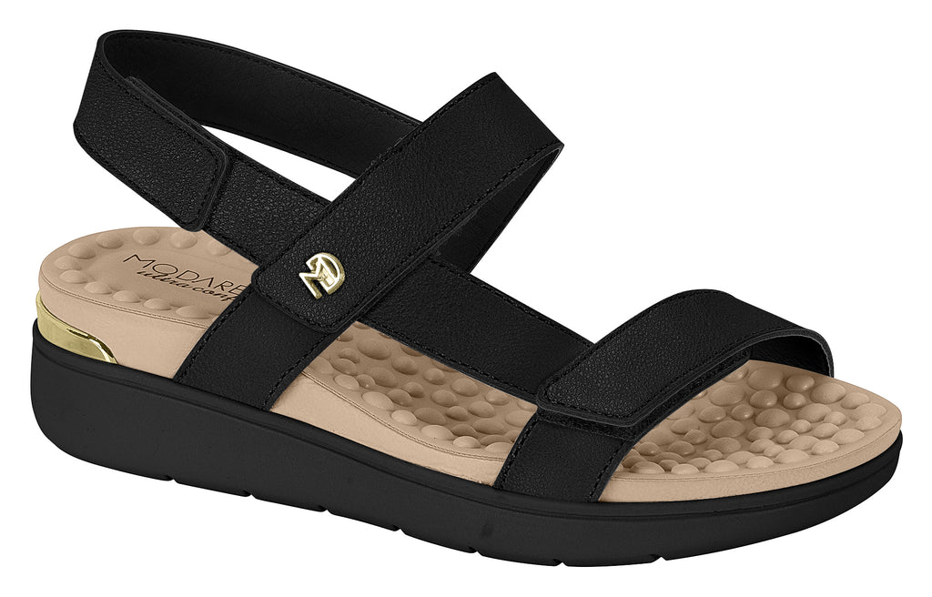 Sandália Flat Modare Preta