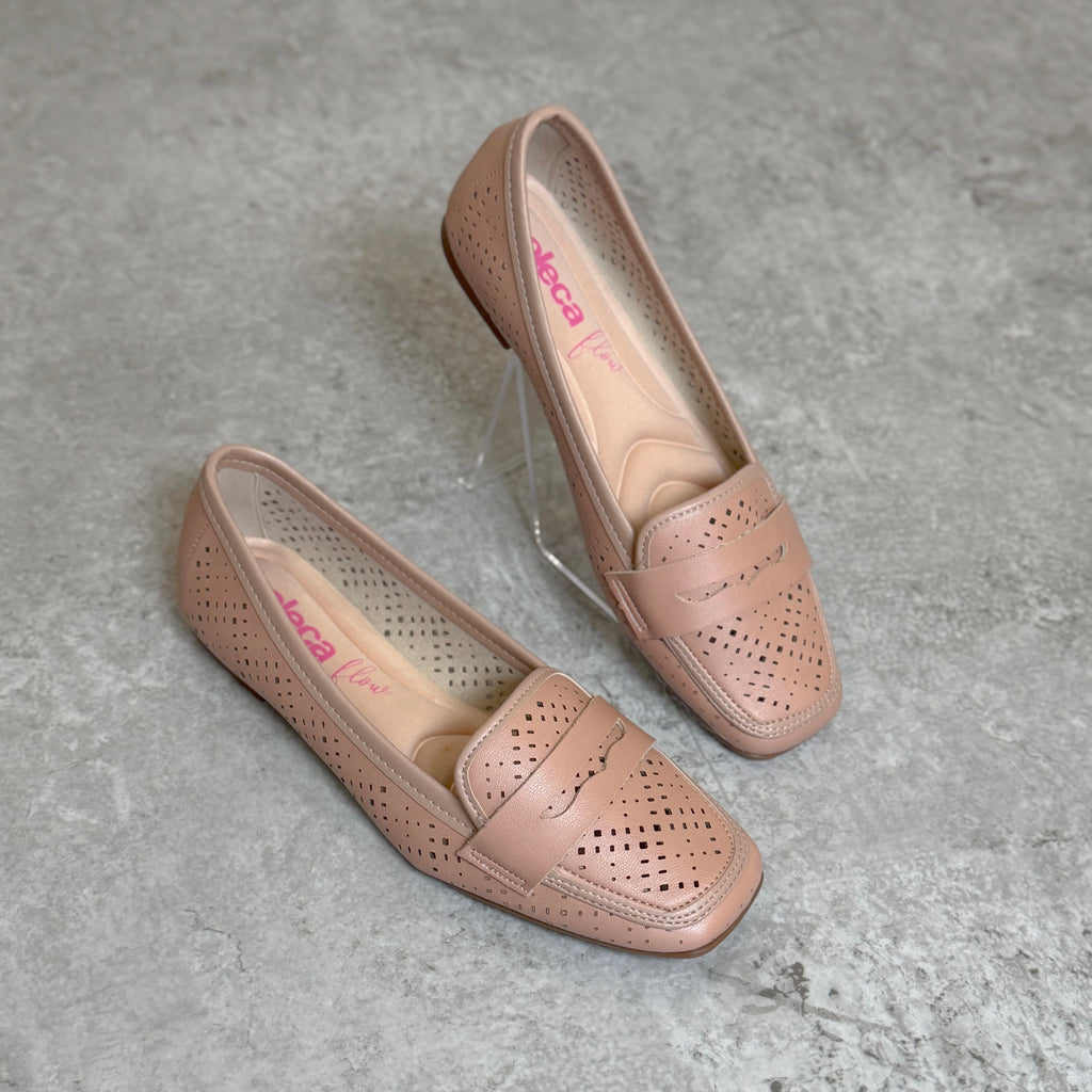 Sapato Moleca Microperfuros Nude