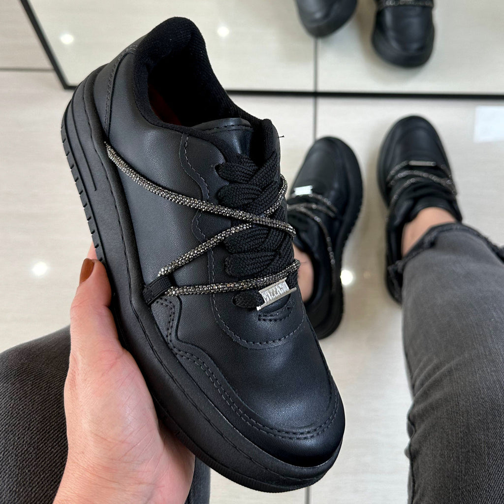 Tênis Casual Vizzano Preto Fume