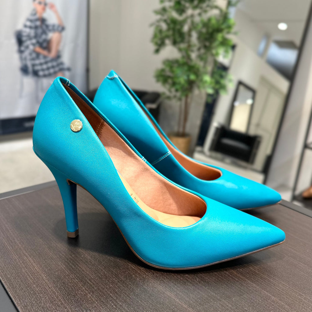 Sapato scarpin online verde esmeralda