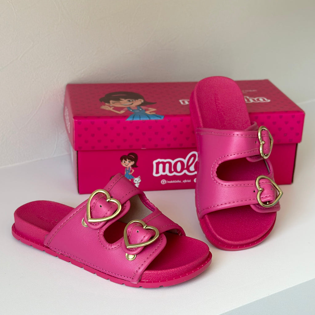 Chinelo Slide Infantil Menina Molekinha